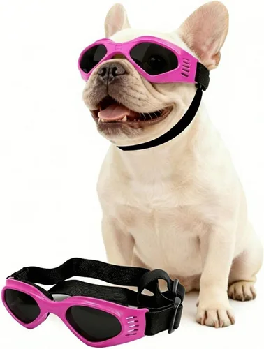 Miniatura 16 de NAMSAN Lentes de sol para perros de raza media, con protección UV para perros pequeños a medianos, resistentes al viento, antivaho, a prueba
