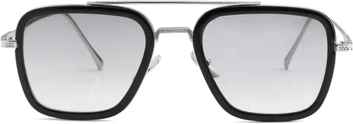 Miniatura 2 de SUNGVG Tony Stark - Lentes de sol para hombres y mujeres marco cuadrado de metal lentes de sol vintage Iron Man y Spider-Man