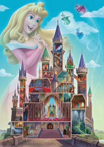 Miniatura 2 de Ravensburger Disney Castle Collection: Aurora - Rompecabezas de 1000 piezas Tecnología única Softclick Piezas vibrantes y sin reflejos