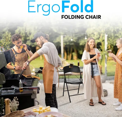 Miniatura 2 de Oline Silla Plegable, Sillas Plegables de Plástico para Interior y Exterior, Comerciales, Apilables, Plegables, para Invitados, para Eventos