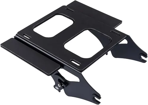 Miniatura 2 de Motorcycle Tour Trunk Pack Mount para 2009+ Harley Touring Equipaje - Negro, Soporte de montaje desmontable de liberación rápida Negro Año: 2009-2018