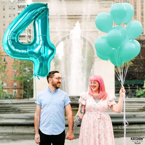 Miniatura 61 de KatchOn, Globo azul del número 1 para el primer cumpleaños, grande, 40 pulgadas, globo azul número 1 para primer cumpleaños, globo azul marino
