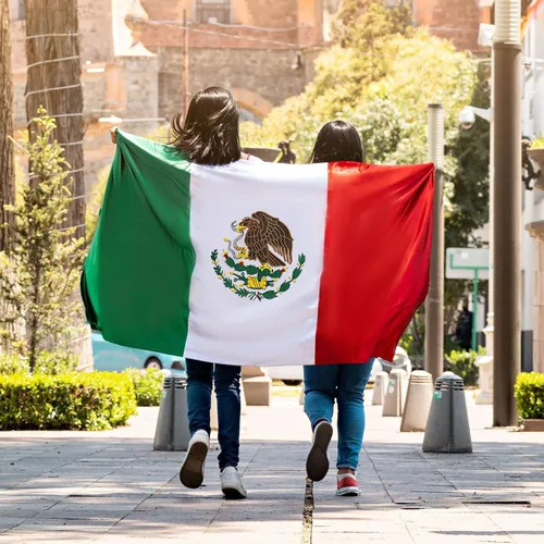 Miniatura 6 de Bandera mexicana de 3 x 5 pies para exteriores, tela Oxford 210D resistente, bandera de México Bandera de México bordada de águila, serpiente