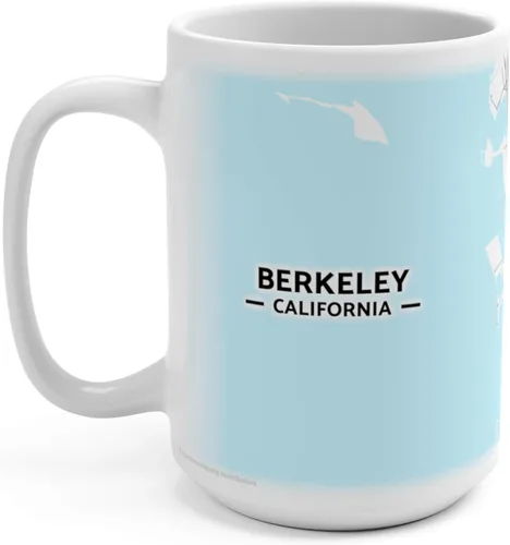 Miniatura 3 de Berkeley, California CA Map Mug (15 oz)