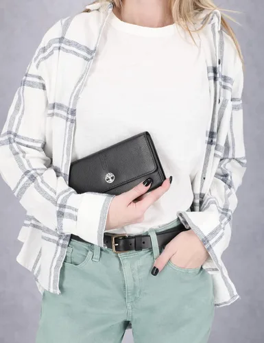 Miniatura 41 de Timberland - Cartera de piel con solapa RFID para mujer, Rojo, talla única