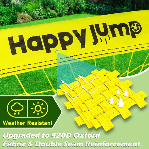 Miniatura 3 de Happy Jump Portería de Fútbol Emergente Plegable para Patio Trasero 7x5 pies, 5x3.6 pies, 4x3 pies, 3x2.2 pies