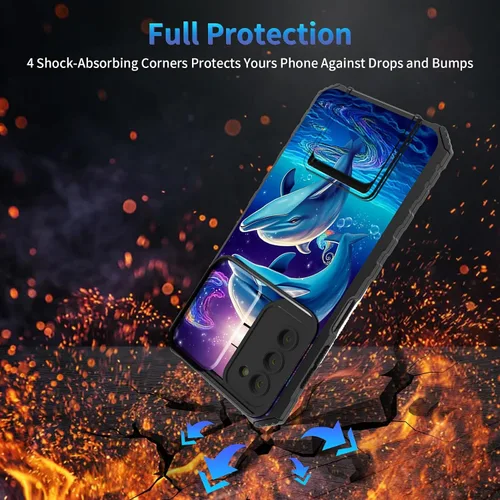Miniatura 209 de Funda para Samsung Galaxy S22 Ultra 5G, Galaxy S22 Ultra con cubierta de cámara deslizante, funda resistente de doble capa con función atril Black