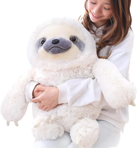 Miniatura 9 de Juguete de peluche Winsterch para niños de oso perezoso, regalo, perezoso color café de 15.7 pulgadas