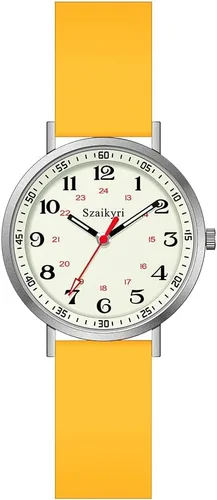 Miniatura 10 de Szaikyri Relojes de enfermera para mujeres, profesionales médicos, estudiantes con esfera de hora militar luminosa y fácil de leer, reloj deportivo