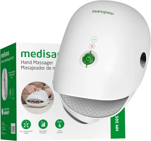 Miniatura 10 de Medisana Masajeador de manos con calor y compresión, masaje de estiramiento de nudillos, función de memoria, masajeador de manos inalámbrico