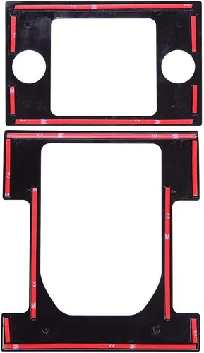 Miniatura 7 de YIWANG Adhesivo ABS cromado para panel de cambio de marchas, 2 unidades, para Land Rover Discovery 4 2012-2017 Accesorios de coche (negro brillante)