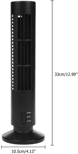 Miniatura 7 de Ventilador de torre oscilante, enfriador de aire portátil vertical sin aspas, ventilador de aire acondicionado de escritorio USB, mini ventilador