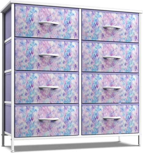 Miniatura 22 de Sorbus - Cómoda para niños con 8 cajones: mueble de almacenamiento en torre para dormitorio, pasillo, armario, organización de oficina, marco