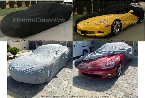 Miniatura 2 de Funda de coche para Chevy Corvette C5 1997 1998 1999 2000 2001 2002 2003 2004 XTREMECOVERPRO Gold Series Negro
