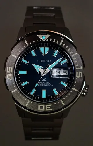 Miniatura 5 de SEIKO Prospex SRPD25K1 - Reloj automático con esfera azul de 6562ft Plateado Buceador