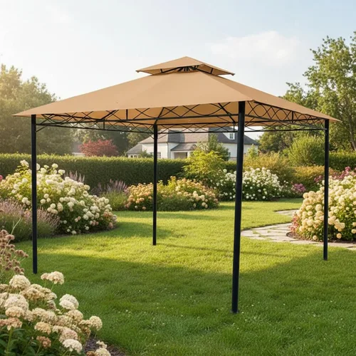 Miniatura 2 de Garden Winds Cubierta superior de repuesto RipLock 350 reforzada compatible con FDW de 10 x 10 pies, modelos de cenador cuadrado B0894DSBJF, GZ-8033
