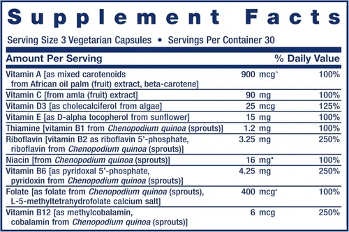 Miniatura 4 de Life Extension Multivitamínico de alimentos integrales, vitamina D3 derivada de plantas, A, B, C y E, además de minerales, extractos de plantas