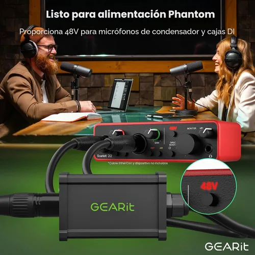 Miniatura 5 de GEARit Serpiente de 4 canales (cable de derivación de 2 pies) 3 pines XLR/DMX/AES-EBU a Ethercon RJ45 Cat5/Cat6 Ethernet Extensor para escenario