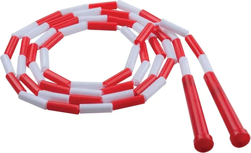 Champion Sports Plastic Segmented Jump Rope Rojo/blanco (7 pies)