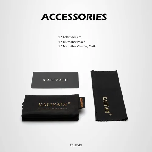 Miniatura 5 de KALIYADI - Gafas de sol polarizadas para hombres y mujeres unisex, marco semirretráctil, estilo retro, para conducir, con bloqueo UV