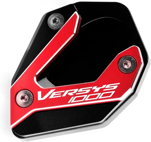 Miniatura 13 de Placa de extensión de soporte lateral de motocicleta compatible con Kawasaki Versys 1000 SE KLZ1000 SE LT+ 2015-2022 Soporte para almohadilla