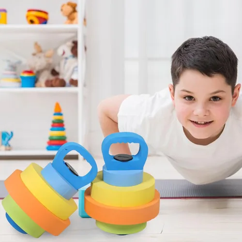 Miniatura 5 de Toddmomy 1 par de mancuernas ajustables de Eva flotante para natación, playa, vacaciones, fiestas en la piscina, diseño atractivo para entrenamiento