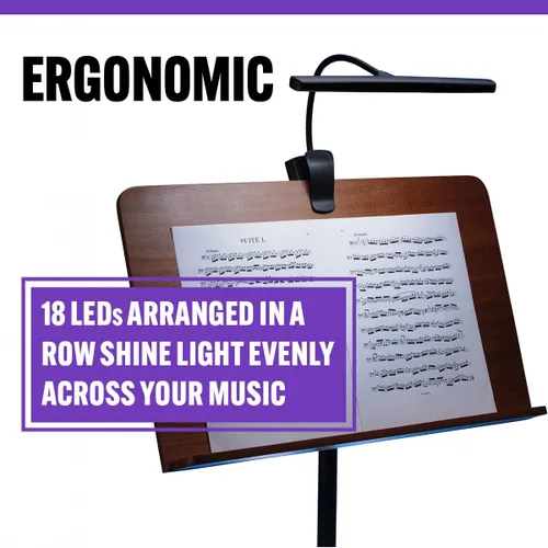 Miniatura 6 de Luz de orquesta recargable por USB LED518 en el escenario