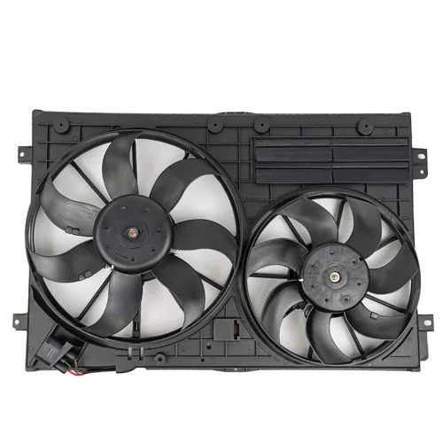 VW102 Reemplazo de ventilador de refrigeración de doble radiador y condensador para Volkswagen Jetta 2.0L VW Tiguan para Audi A3 TT
