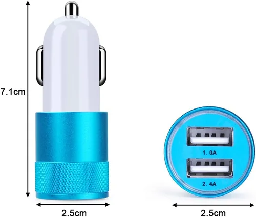 Miniatura 6 de Cargador de coche, Sicodo 3.4A, paquete de 2 cargadores de puerto inteligente USB compatibles con iPhone 17 16 15 14 13 12 SE X 11 Pro, Pro Max