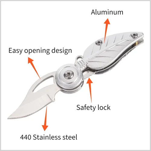 Miniatura 3 de Cuchillo de Bolsillo para Mujer, Cuchillo de Bolsillo Pequeño con Cadena, Cuchillos Geniales, Gadgets Geniales, Cuchillo EDC, Cuchillo de Bolsillo
