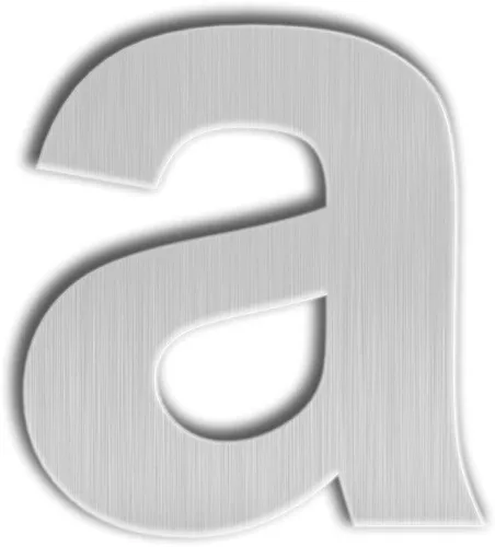 Número de casa moderno, flotante, extragrande, 10 pulgadas, de acero inoxidable 304 cepillado (números 0, 1, 2, 3, 4, 5, 6/9, 7, 8 letras a, b, c,