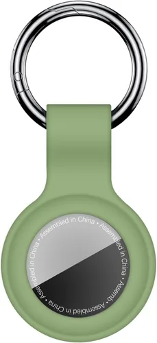 Linsaner Llavero para AirTag: anillo más funda de silicona para tus AirTag, para encontrar accesorios vía GPS, color verde azulado F7-Verde azulado