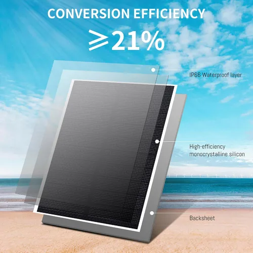 Miniatura 2 de Panel solar de 2 W, cargador solar de batería para teléfono móvil con puerto USB-C, cable de conector para iPhone, aplicación de emergencia al aire
