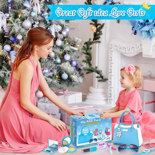Miniatura 7 de Officygnet Monedero para niñas pequeñas, juguetes de maquillaje de princesa para niñas de 3 4 5 6 7 8 años de edad, regalo de cumpleaños para niñas
