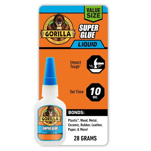 Miniatura 9 de Gorilla Super Glue XL, pegamento transparente, 25 gramos (paquete de 1) - Todo propósito y configuración rápida para proyectos y reparaciones