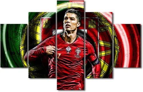 Miniatura 31 de TUMOVO Lienzo decorativo para pared, cuadro de Cristiano Ronaldo, cuadros de club de fútbol, impresiones en lienzo, póster de arte de pared, arte