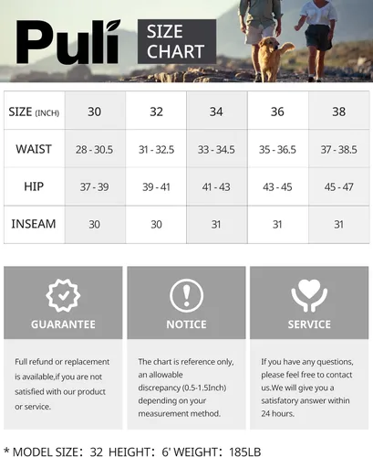 Miniatura 6 de PULI Pantalones de viaje ligeros para hombre, elásticos, elásticos, impermeables, de secado rápido, con bolsillos