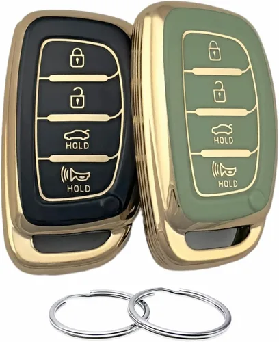 Miniatura 9 de REPROTECTING - Funda de poliuretano termoplástico para llavero compatible con Hyundai Elantra Elantra GT Ioniq Sonata Tucson 2016-2021《no