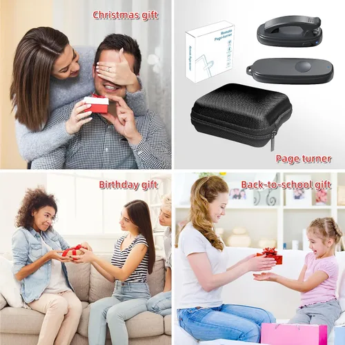 Miniatura 5 de Girador de páginas remoto Kindle, clic automático de página con clip para Kindle y tabletas, control de página de avance con un botón, control