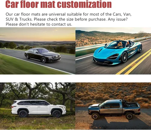 Miniatura 4 de Tapete de automóvil, personalizado para tu modelo personal, tapete de cuero resistente antideslizante impermeable para BMW, Ford, Nissan, Jeep