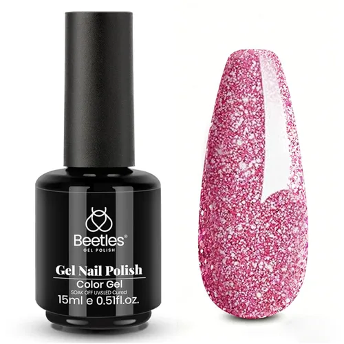 Miniatura 71 de Beetles - Esmalte de uñas de gel verde luminoso que brilla en la oscuridad, esmalte de uñas de gel que se absorbe con lámpara LED UV, arte de uñas