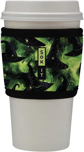 Miniatura 146 de Sok It HotSok Coffee & Tea - Funda de neopreno con aislamiento reutilizable (floral abstracto)