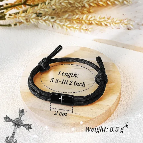 Miniatura 3 de PEALICIOUS Regalos de primera comunión para niñas y niños, bonita pulsera de cruz como regalos de la primera comunión, joyería religiosa sagrada