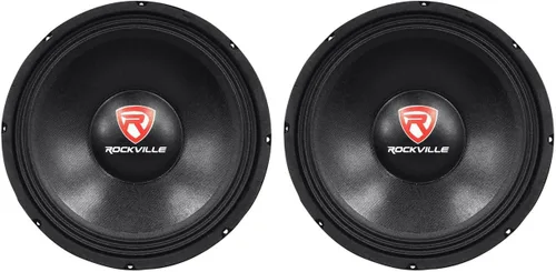 Rockville RVP12W8 Subwoofer PA de repuesto de 600 vatios y 12 pulgadas, 8 ohmios, imán de 40 onzas, controlador de graves de audio profesional para