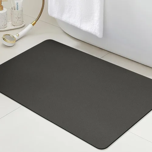 Miniatura 13 de ACCUMTEK Alfombrilla de Baño Ultra Delgada, Alfombrillas de Baño Antideslizantes con Respaldo Mejorado para Colocar Bajo la Puerta, Alfombras