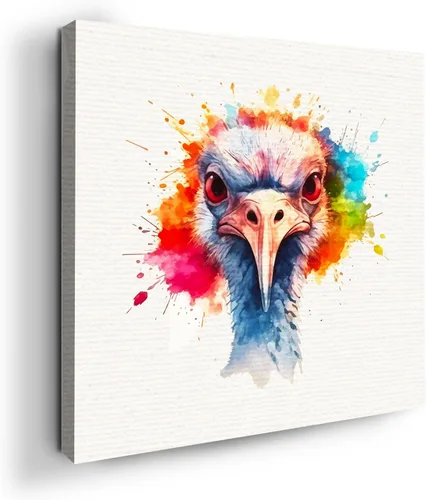 Miniatura 40 de Mavis Print - Lienzo decorativo para pared con diseño de conejo/conejo, 36 x 36 pulgadas, decoración de pared de animales impresos en HD y marco