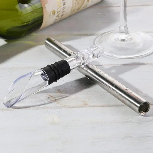 Miniatura 7 de YouYah - Enfriador de vino 3 en 1 de acero inoxidable para botellas de vino, barra enfriadora rápida de vino sin hielo con aireador y vertedor