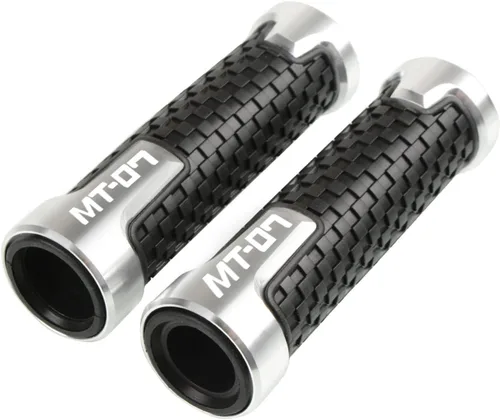 Miniatura 12 de Para Yamaha MT07 MT 07 MT-07 2014-2021 Agarraderas de manillar de motocicleta CNC PVC Manillar Bar Goma Gel Grips 2020 2019 2018 2017 2016