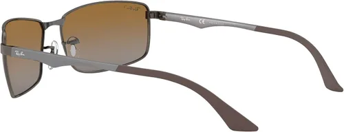 Miniatura 5 de Ray-Ban Gafas de sol rectangulares de metal RB3498 para hombre