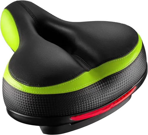 Miniatura 10 de Asiento de bicicleta, asiento de bicicleta más cómodo, doble absorción de golpes, espuma viscoelástica, impermeable, silla de montar de bicicleta